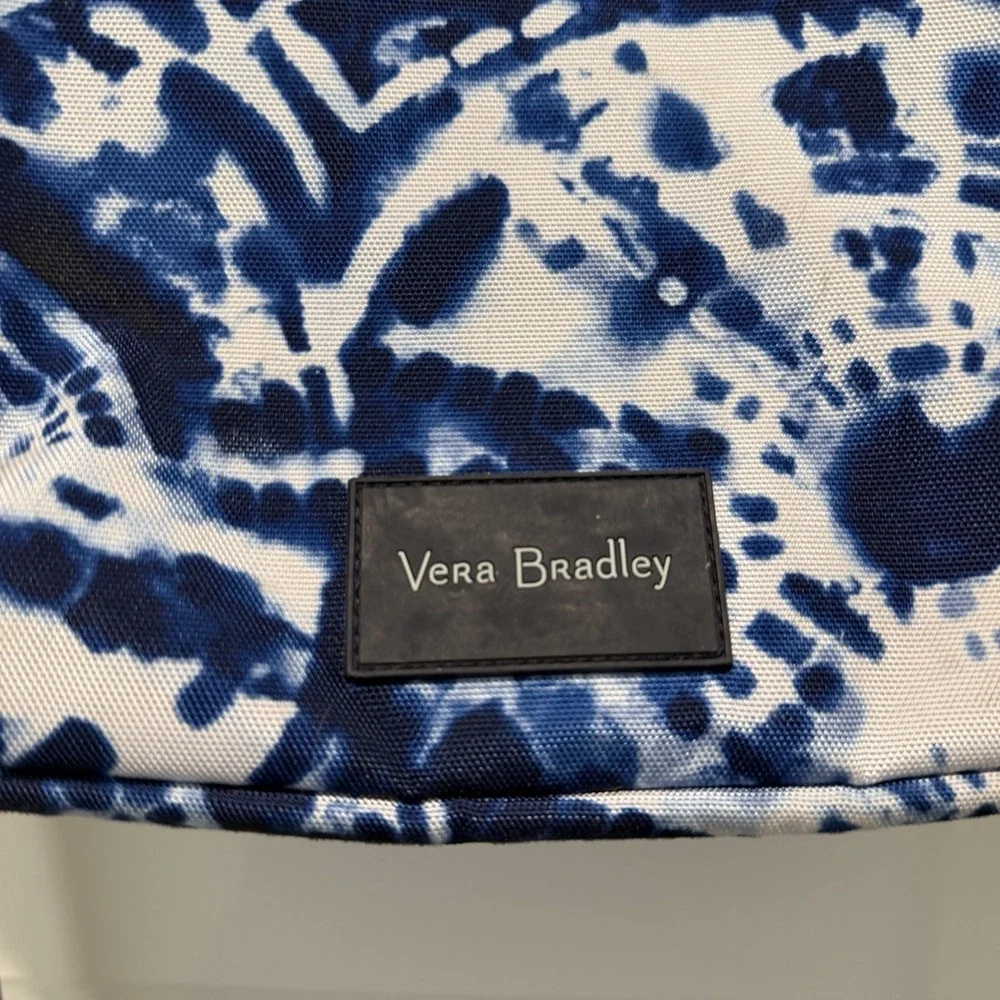Vera Bradley Small Backpack In The Island Tile Blue Pattern. Excellent Condition